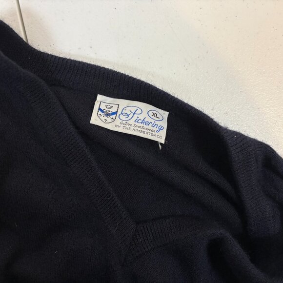 Vintage Pebble Beach Sweater Mens XL Pickering Made USA Blue Golf Course 70s - Picture 5 of 5